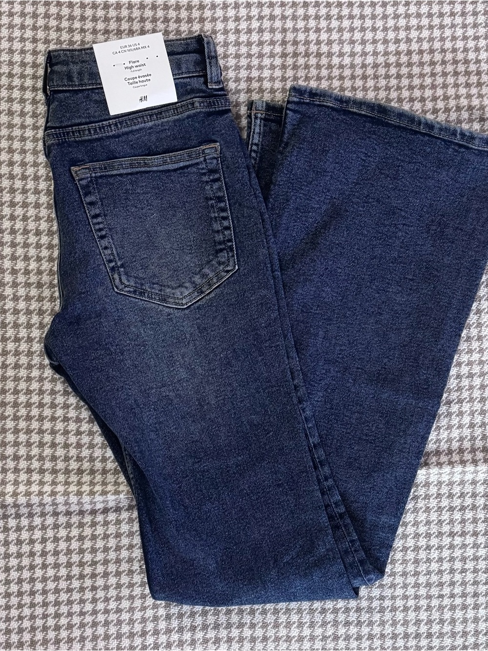 H&M Women's Dark Wash Flared Jeans
